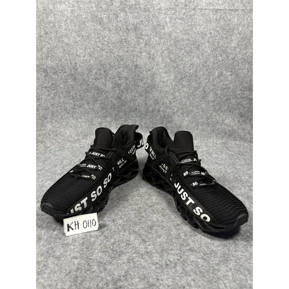 Just‎ So Non-Slip Blade Running Shoes Mens 10 Black Breathable Mesh Streetwear